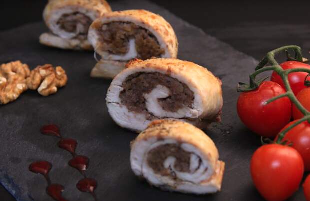 Куриный Рулет "Лявянги" вкусно, видео рецепт, Видео, видео с текстом, длиннопост, youtube, кулинария