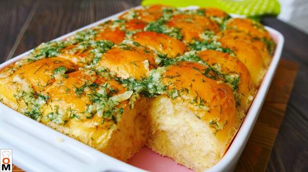 Пампушки с чесноком