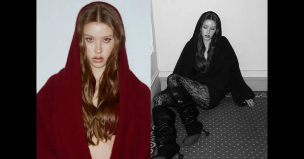 16-летняя Анна Пересильд снялась в кружевных колготках и мини