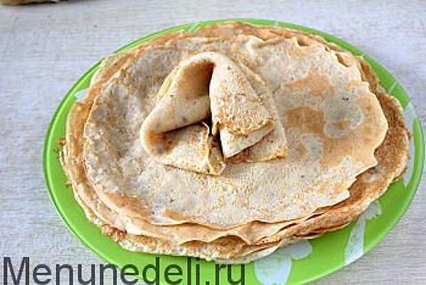 Блинчики с начинкой из лесных грибов
