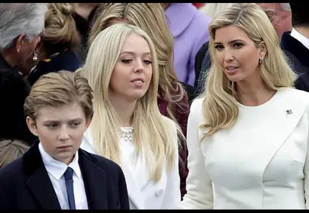 Бэррон, Тиффани и Иванка Трамп