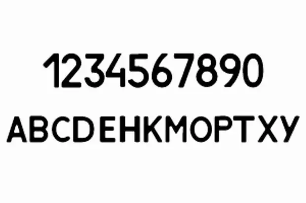 Какие буквы есть в гос номерах россии. Шрифт гос номера автомобиля. Шрифт номерного знака автомобиля. Номерной знак автомобиля Россия шрифт. Шрифт номерных знаков России.