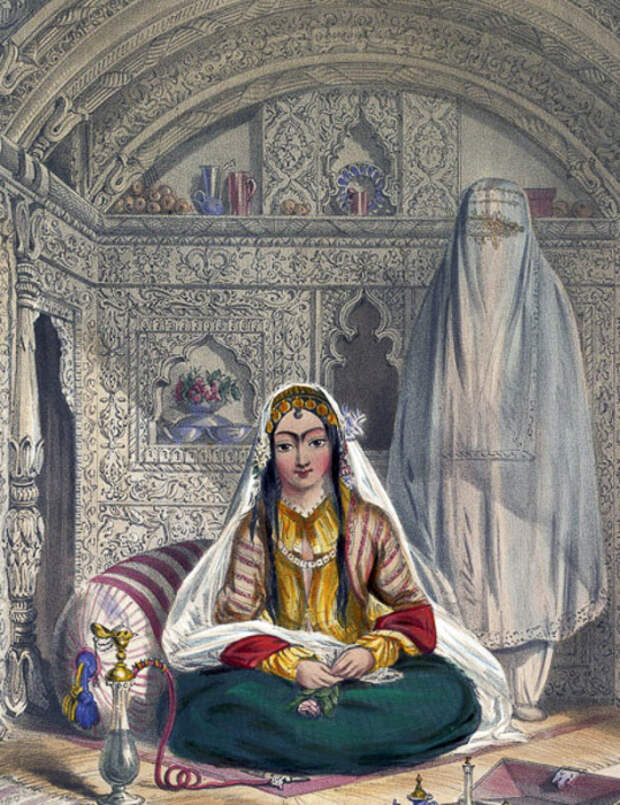 Дамы из Кабула, 1848 год. \ Фото: medium.com. Дамы из Кабула, 1848 год. \ Фото: medium.com.
