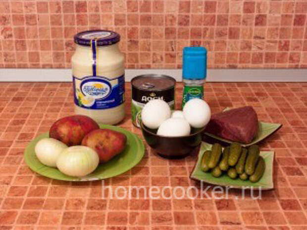 Ingredienty dlya klassicheskogo olive 300x225 Салат оливье