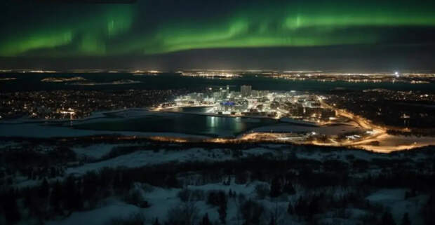 Северное сияние раскрасило небо над Омском и Тверью