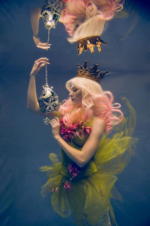 Дары моря. Джессика Дрю в костюме от Fiori Couture подводное фото, портреты, фотографии, фотоискусство