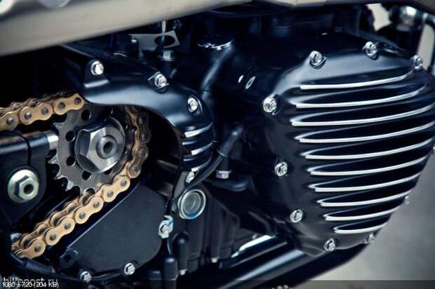 Мотоцикл Hawkized Triumph от Роланда Сэндса