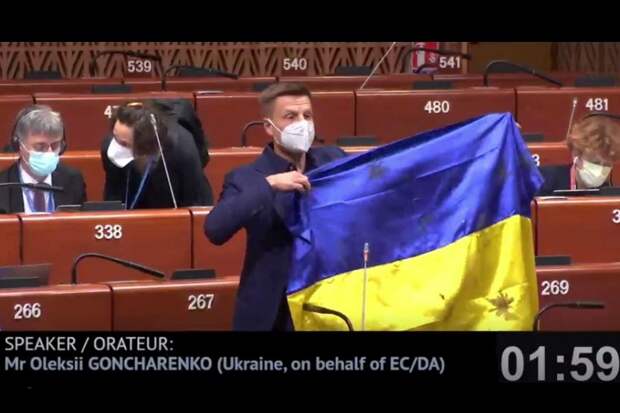 Представителю Украины в ПАСЕ закрыли рот и попросили из зала