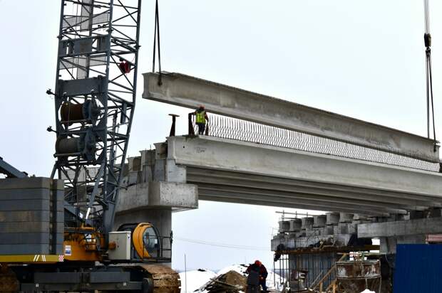 Строительная готовность моста через Оку составляет 18,6%