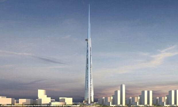 Так будет выглядеть Джедда-тауэр по окончании строительства: архитектура, здание, небоскреб, рекорд, саудовская аравия, строительство, стройка, фото