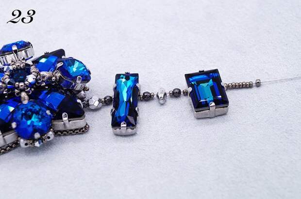 Создаем роскошное колье с кристаллами Swarovski