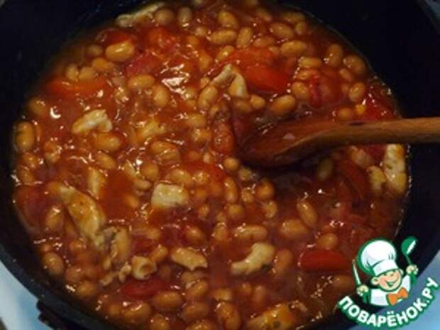Куриная грудка с фасолью Грудка куриная