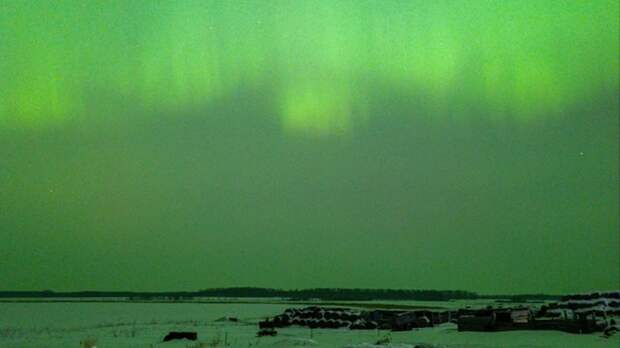 Жители Омской области стали свидетелями невероятного северного сияния