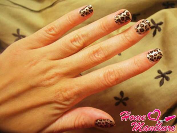 леопардовый minx nail art
