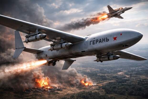 Российские дроны «Герань» с ракетами угрожают авиации ВСУ и F-16