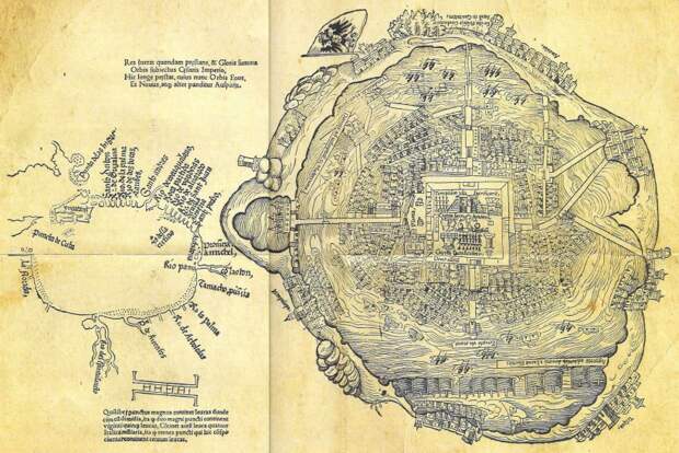 План города Теночтитлана, 1519 год