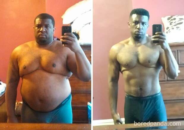 35 удивительных превращений толстяков в стройняшек До и после похудения, Фото до и после похудения, до и после, мотивация, похудание, похудение