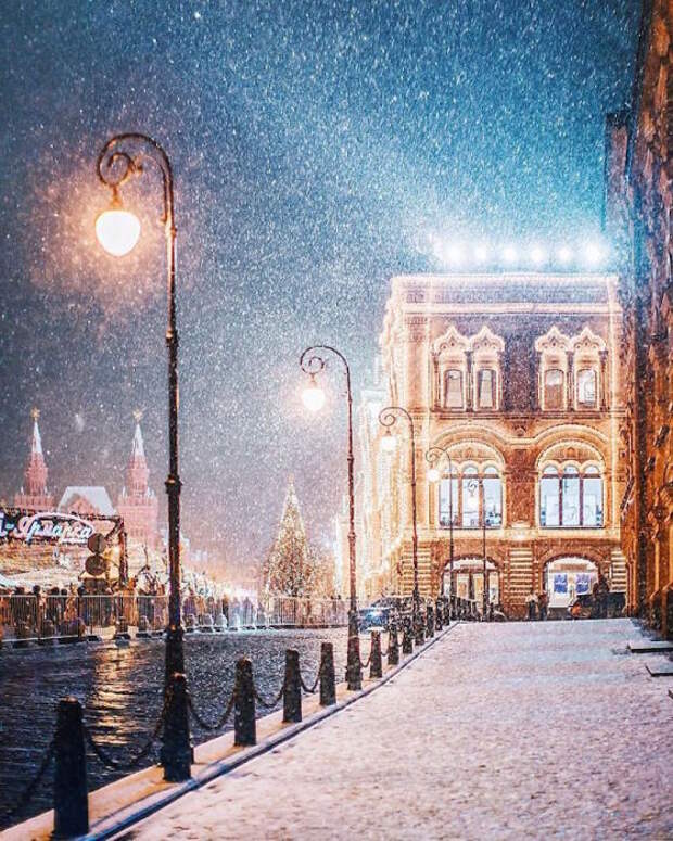 Я люблю тебя, Москва: фантастические кадры зимней столицы