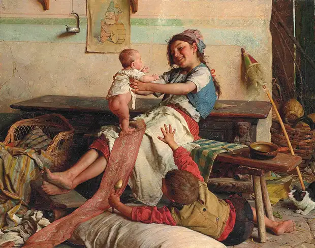 Гаэтано Чиерици (Gaetano Chierici), Девушка и ребенок