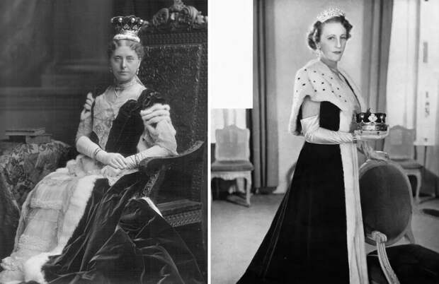 Графиня Нормантон, 1902, и баронесса Деламер, 1953. (с) Getty Images