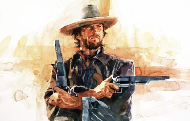 Обои фон, вестерн, Clint Eastwood, Клинт Иствуд картинки на ...