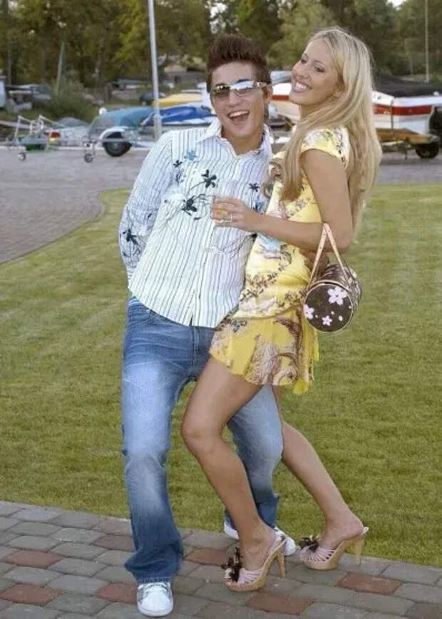 Дима Билан и Ксения Собчак (образ, который повторила Елизавета Базыкина)