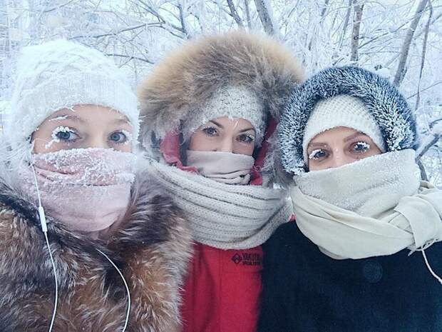 Фото, на которое больно смотреть: Девушка из Якутии показала, что происходит с ресницами при минус 47 в мире, зима, мороз, ресницы, холод, якутия