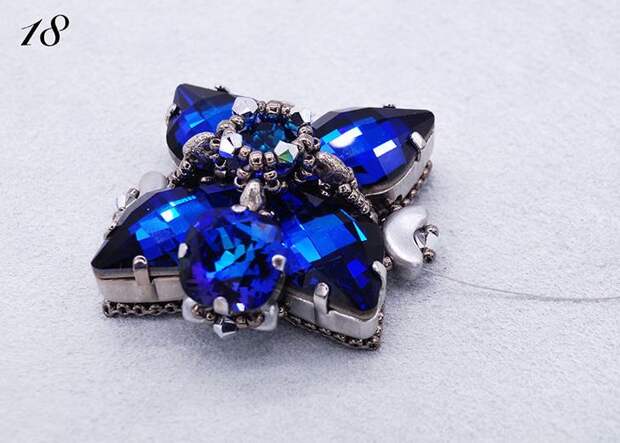 Создаем роскошное колье с кристаллами Swarovski