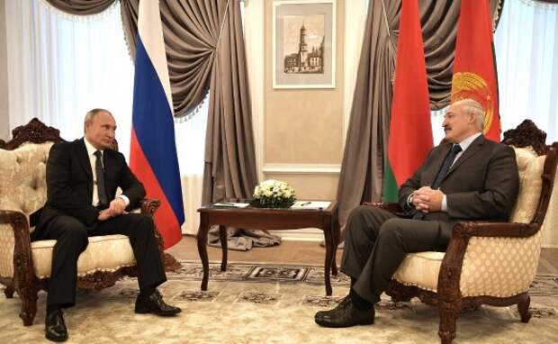 Александр  Лукашенко и Владимир Путин.  Фото: www.globallookpress.com