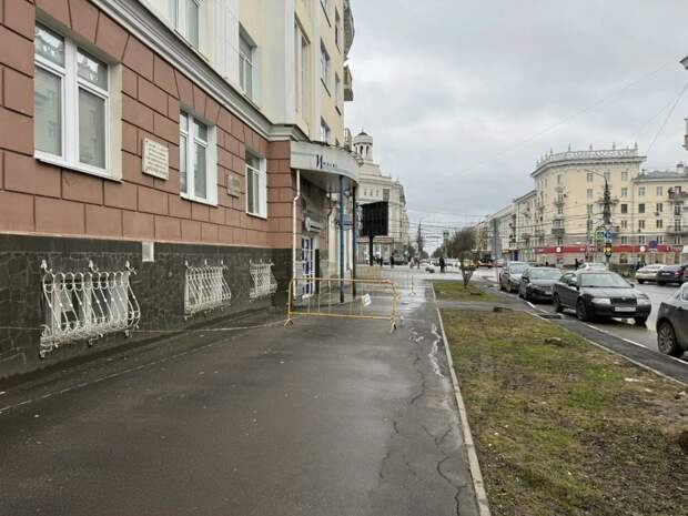 В Туле на Первомайской и проспекте Ленина обвалилась часть сталинского дома