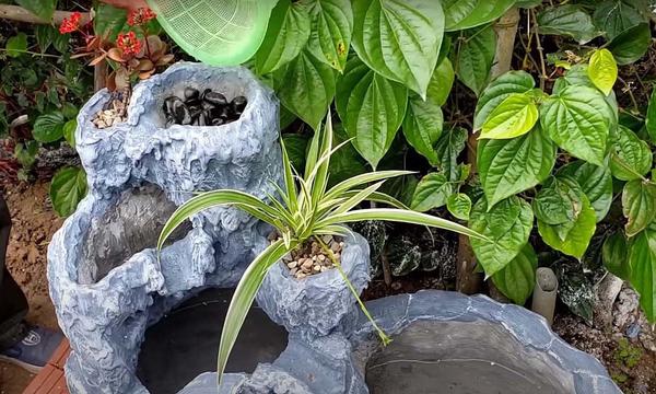 Украшаем водопад