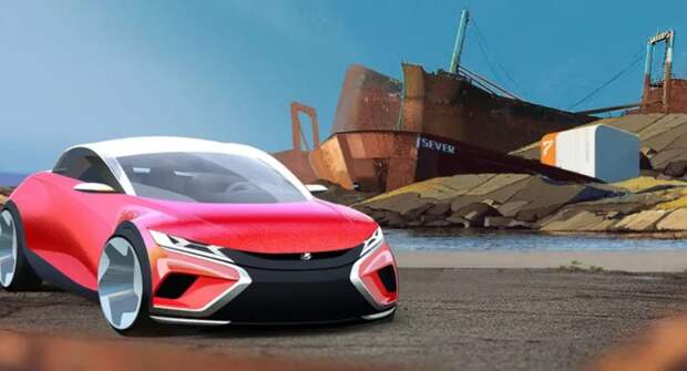 Возрождённая «Двенашка»: Концепт LADA X-One показали на рендерах