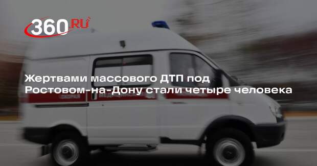 Жертвами массового ДТП под Ростовом-на-Дону стали четыре человека