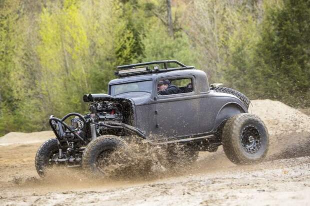 Хот-род Dodge Coupe 1932 для улиц и бездорожья в стиле Безумного Макса dodge, авто, автомобили, внедорожник, кастом, кастомайзинг, самоделка, хот-род