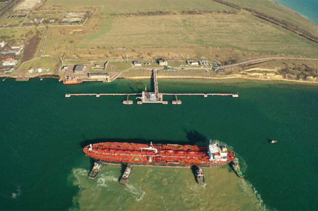 Танкер нефтьv США выгрузка