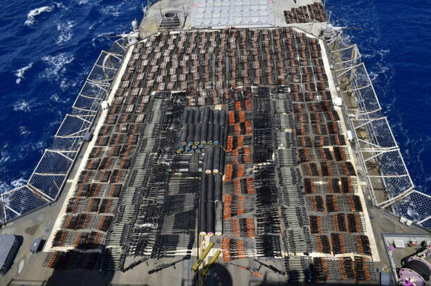 US Navy and Coast Guard seize thousands of weapons