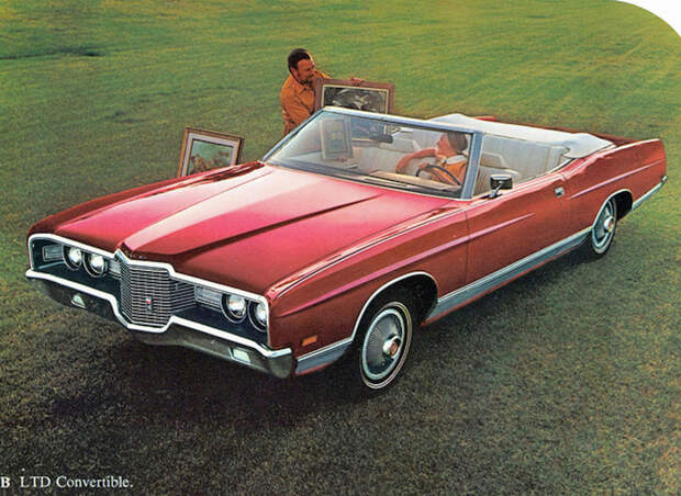 1971 Ford LTD Convertible 70-е, автомобили, винтажные авто, ностальгия