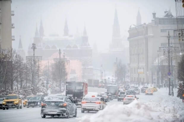 К вечеру 12 января сугробы в Москве вырастут еще на 3 сантиметра