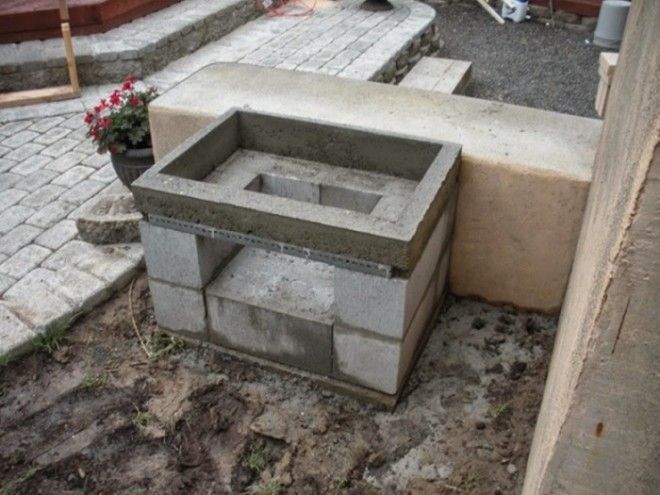 Простейший мангал из газобетона. | Фото: beton-house.com. Простейший мангал из газобетона Фото betonhousecom