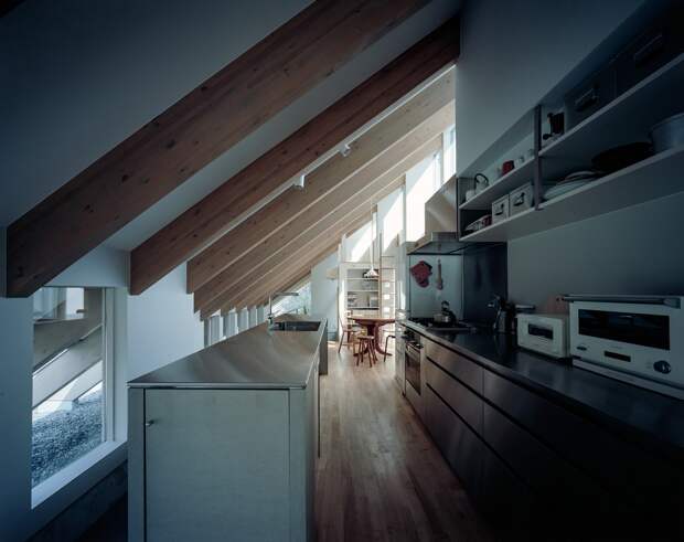 Дом с односкатной крышей в Японии