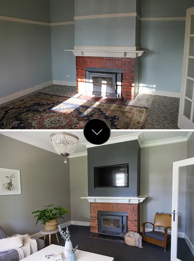 До и после: Устаревший ремонт дома оживает и преображается прямо на глазах с помощью простых приёмов