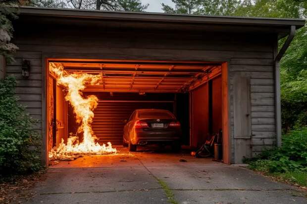 Простых советы, которые может выполнить каждый. Как защитить гараж от пожара