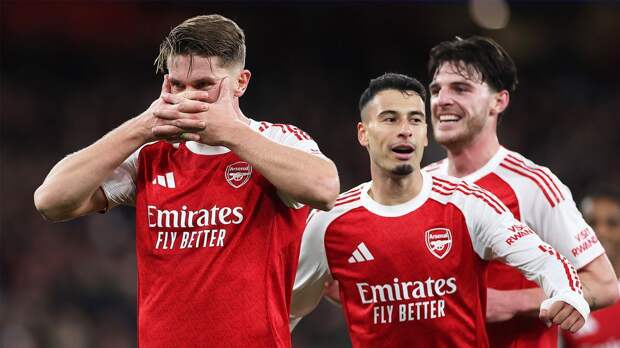 87% клиентов OLIMPBET уверены в победе «Арсенала» над «Астон Виллой»