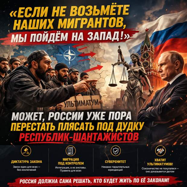 «Если не возьмёте наших мигрантов, мы пойдём на Запад!» Может, России уже пора перестать плясать под дудку республик-шантажистов