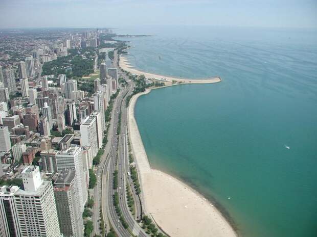 самые большие по площади озера мира: Мичиган (США). фото