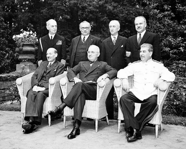 Эттли, Трумэн и Сталин. Июль 1945 г.