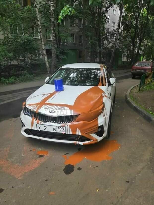 Видимо, маскировка Видимо, маскировка возмездие, кара, парковка, прикол, юмор