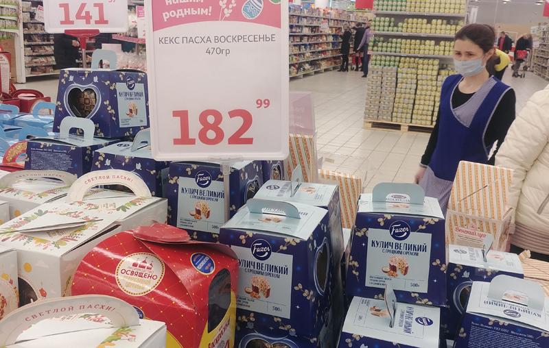 Почем куличи в магазине