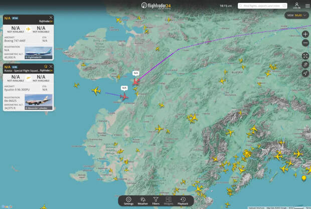 Путина в Анкоридже встретят четыре истребителя F-22