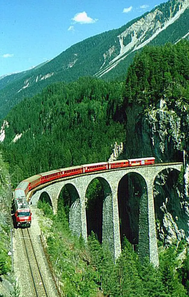 Landwasser Viaduct Швейцария